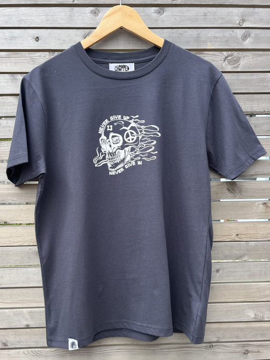 Never Give Up Ink Grey T-Shirt