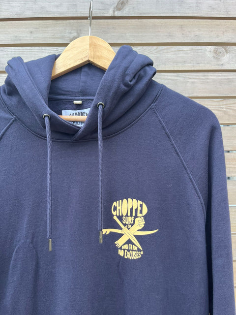 The ABB Deep Navy Unisex Raglan Pullover Hoody with Side Pockets