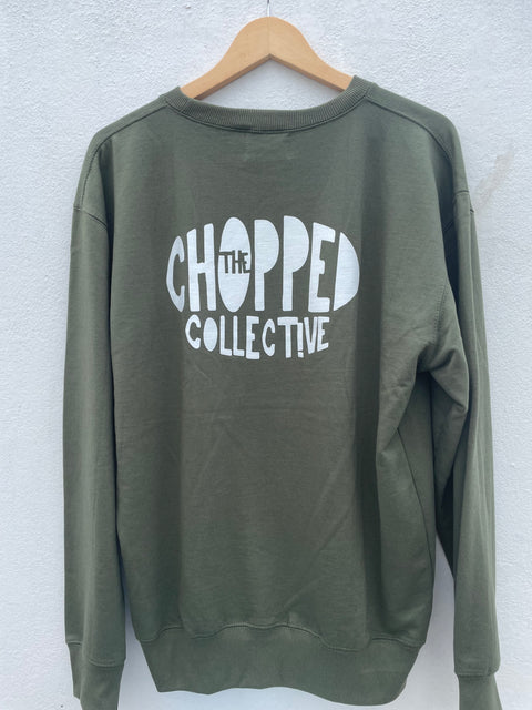 Team Rider Army Green Classic Cut Sweatshirt