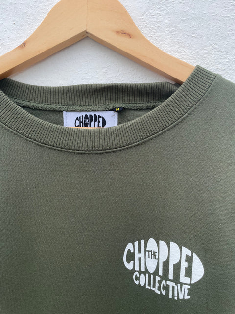 Team Rider Army Green Classic Cut Sweatshirt