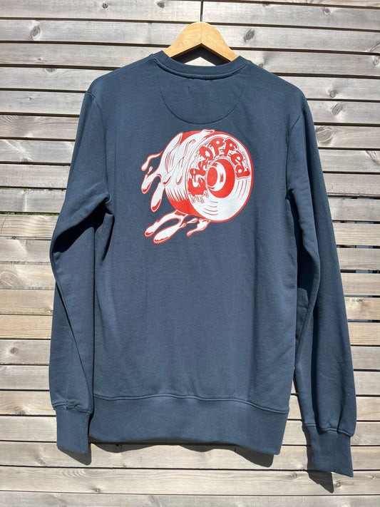 Insane In The 'Thane Stone Denim Blue Slim Fit Organic Sweatshirt