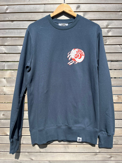 Insane In The 'Thane Stone Denim Blue Slim Fit Organic Sweatshirt
