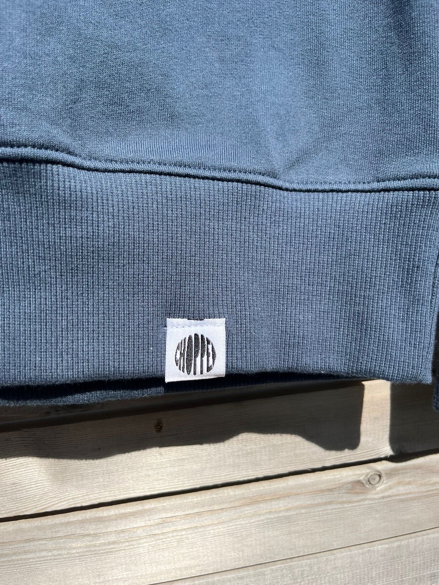 Insane In The 'Thane Stone Denim Blue Slim Fit Organic Sweatshirt