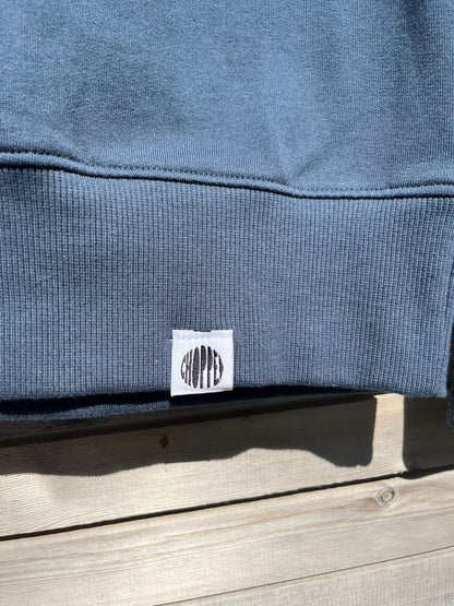 Insane In The 'Thane Stone Denim Blue Slim Fit Organic Sweatshirt
