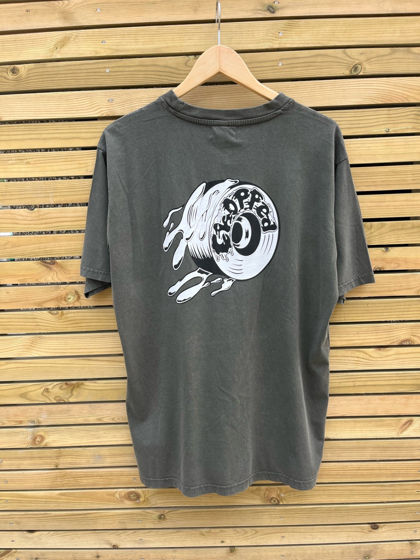 Insane In The 'Thane Stone Washed Grey Unisex Oversized Heavy Jersey T-Shirt