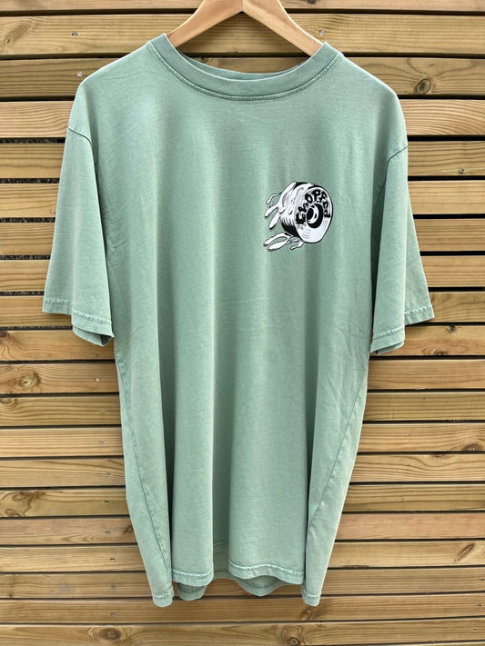 Insane In The 'Thane Stone Washed Green Unisex Oversized Heavy Jersey T-Shirt